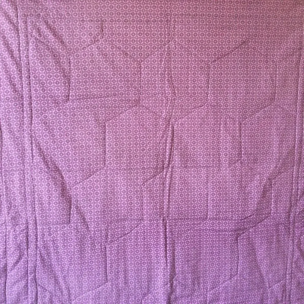 Handmade Quilt. Lilacs